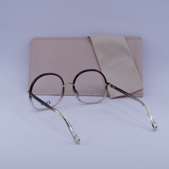Chloe CH0032O 002 Round Eyeglasses 55mm - Brown Gradient - Picture 6 of 10